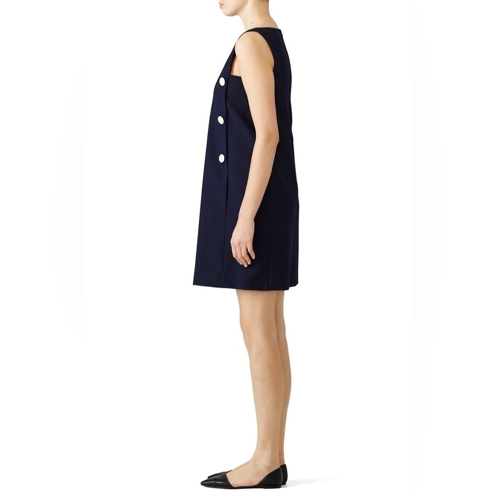 Tory Burch Navy Mini Dress Button - Picture 2 of 15